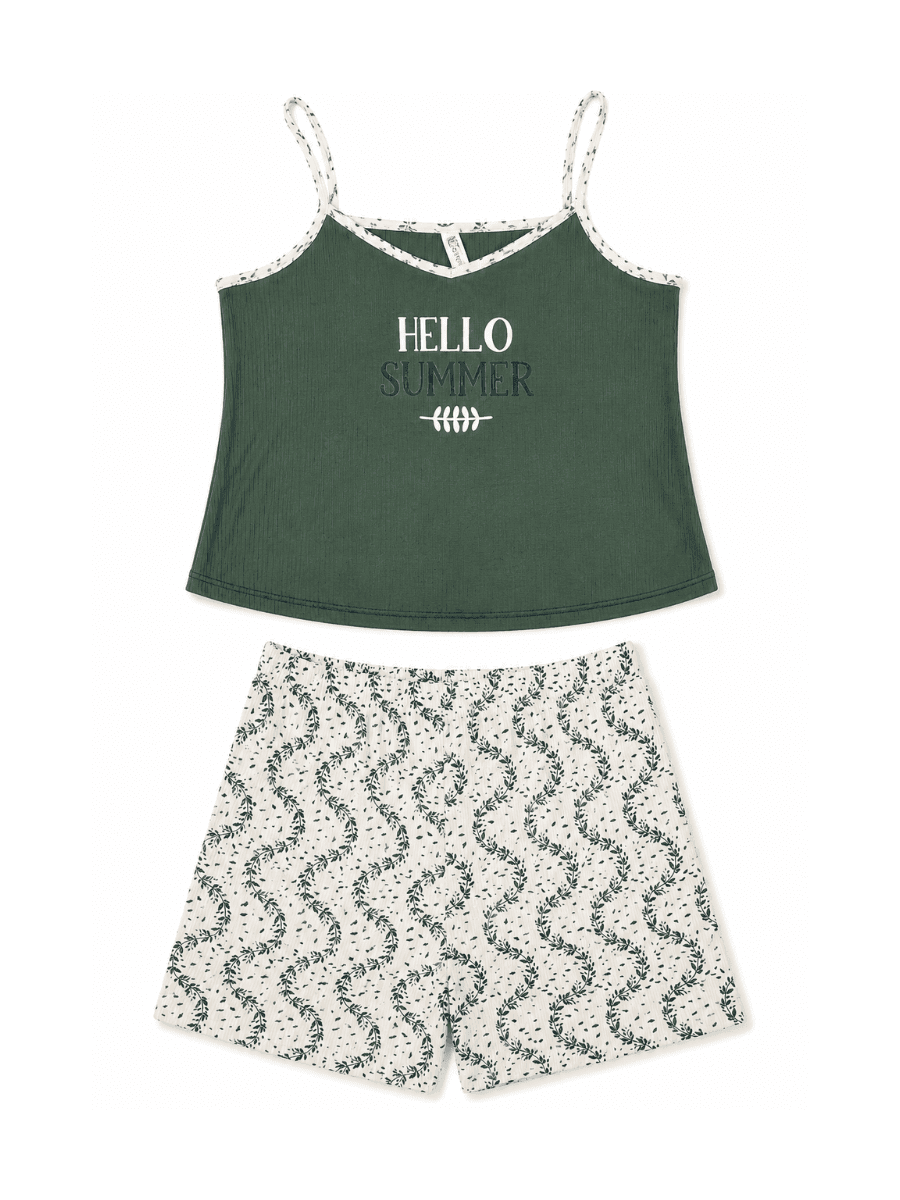 Hello Summer Premium Pamuk Şort Takımı