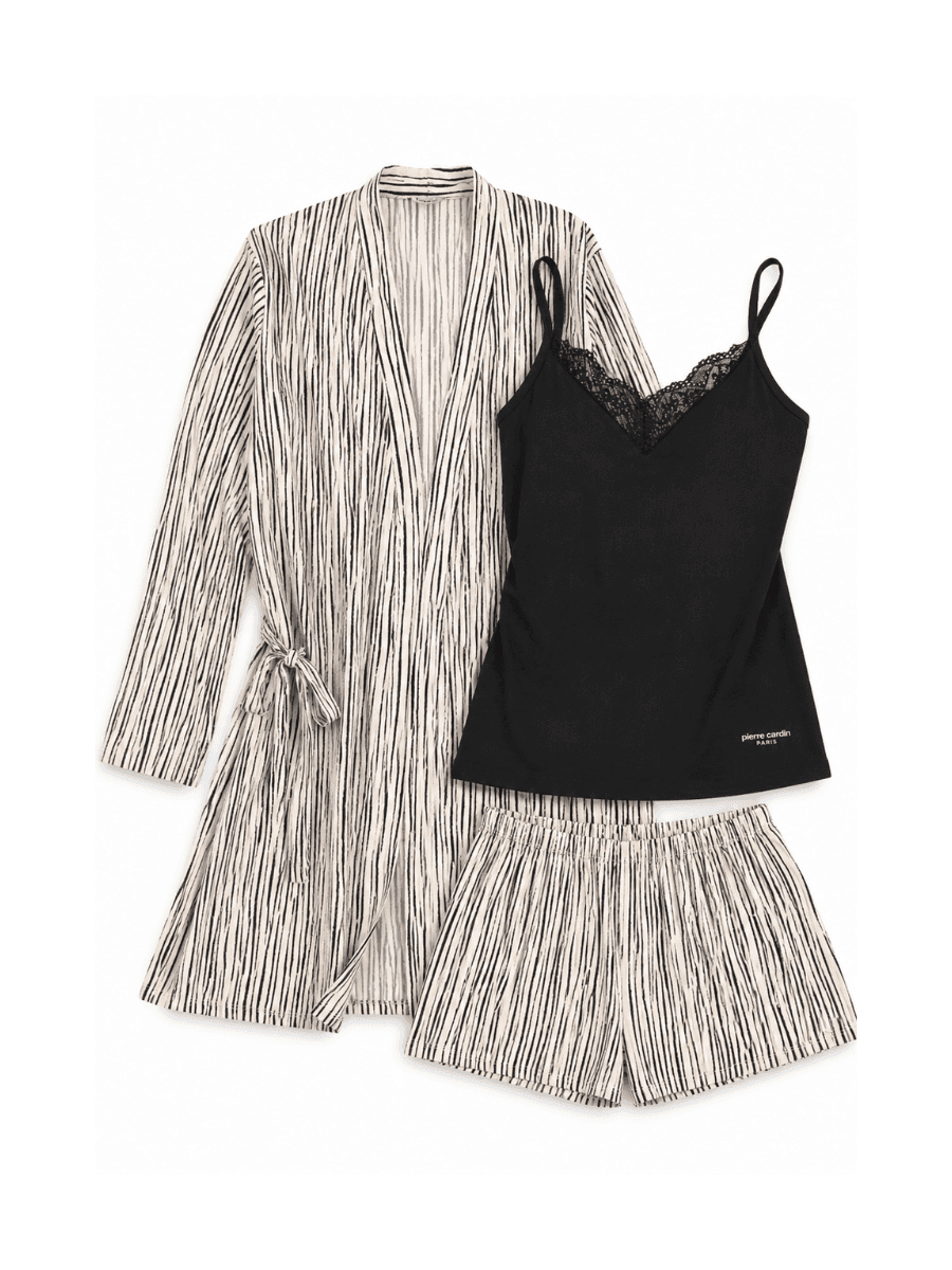 Pierre Cardin Étoile Premium 3’lü Pijama Takımı